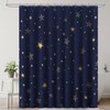 Amaredom Star Shower Curtain, Celestial Shower Curtain for Bathroom, Waterproof