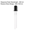 uxcell 20pcs Photosensitive Diode Photodiodes Light Sensitive Sensors,5mm Black Round