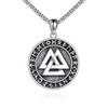 ONEFINITY Viking Necklace 925 Sterling Silver Valknut Viking Necklace Viking
