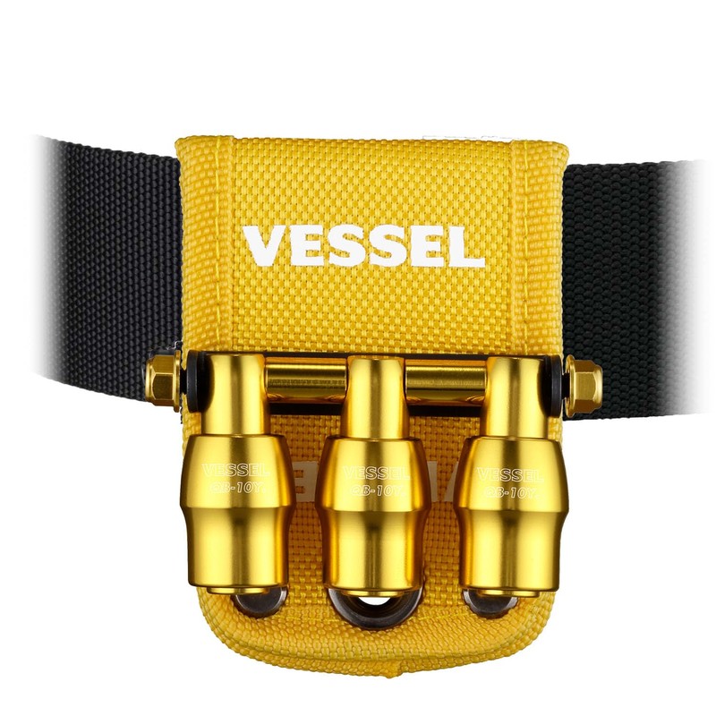Vessel QB-10B3YY Limited Quick Catcher 3 Row Holder, Yellow