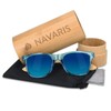 Navaris UV400 Wooden Sunglasses Unisex Men and Women Glasses with