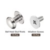 sourcing map 8 mm Ball Head Bolt Rivets Screws Back