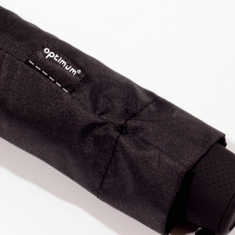 Optimum Unisex' s Black Automatic Umbrella Windproof Reinforced Frame, Small