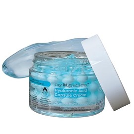 masque BAR My Ingredients Hydrating Capsule Cream Hidratante facial, hidratante a base de ácido hialurónico, crema facial Boba con niacinamida, cuidado de la piel coreano 1.7 fl oz