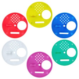 Acoeitl 6Pcs Bee Hive Entrance Disc 2.68In Diameter 6 Color Plastic Entrance Gates Beekeeping Tool Equipment for Beekeepers Nuc Box Entrance Reducer Round Beehive Nest Door for Swarm Trap Hive Trap