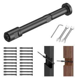 RailinGo 20Pack 1/8" Swageless Cable Railing Tensioners, Black Cable Railing Kits for 2"x2" Wood Post&Metal Post, 316 Stainless Steel Invisible Cable Railing Fittings for Deck Stair Railing, RG08