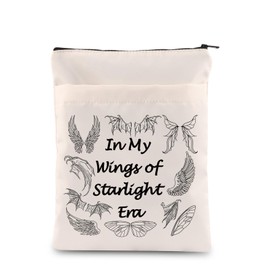 VAMSII A Court of Thorns and Roses Merch Book Sleeves with Zipper Wings of Starlight Book Sleeve Literature Friend Gifts Fantasy Reader Gift (StarlightSleeve3)