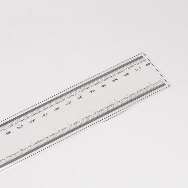 sourcing map Film Flexible Ruler 120 cm 0.1 mm Scale