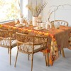 Thanksgiving Tablecloth Plastic, 2 Pack 54 x 108 Inch Fall