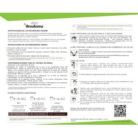 BrowXenna Brow Shampoo de 30 ml; para aplicación de Henna para cejas