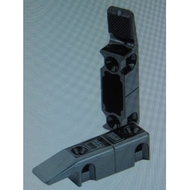 'HETTICH Mounted Fitting "Multiclip for Screwing On/64 x 15 x 15 mm, Set of 4 Black Plastic, 89348 + 49572