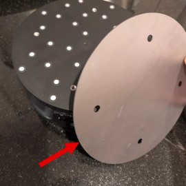 Turntable Topper, fits Revopoint Dual-Axis Turntable, unpainted, Includes Tape