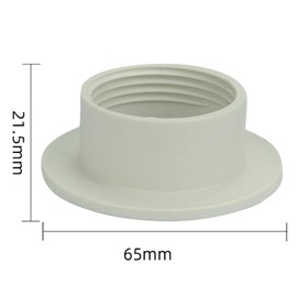 JNXQWE E26 E27 Light Socket Shade Ring,Plastic Lamp Shade Collar Rings,Light Fixture Parts of Retainer Rings,Lock E26 E27 Socket with Thread Diameter 1-1/2 Inches (White,4-Pack)