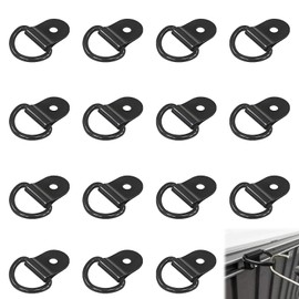 OIHCAZ 15PCS Tie Down Anchor D Rings Heavy Duty, D Tie Down Rings Stainless Steel Retaining Ring Hook Load Anchor for Securing Loads in Trailers Trucks Boats Vans