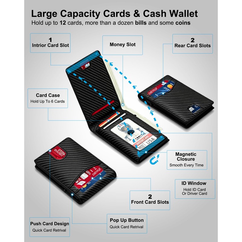 DIENQI 2026 Wallet for Men - RFID [Functional & Practical]