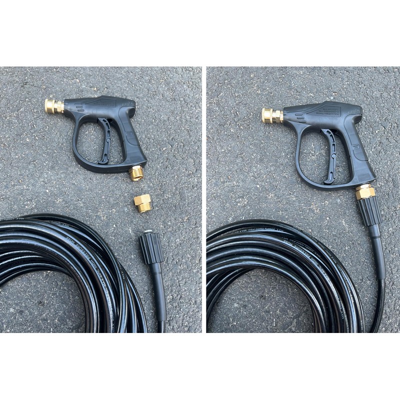Pressure Washer Coupler, Metric M22 15mm Male Thread to M22