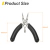 HARFINGTON Round Nose Pliers 4" Mini Jewelry Pliers Tapered Jaw