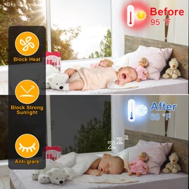 One Way Daytime Window Privacy Film See Out Not in, Window Tint for Home, Reflective Mirror Glass Windows Coverings Sun Heat UV Blocking, Black-Silver, 17.5" X 78.7"