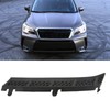 Front Bumper Molding Side Cover Trim Black ABS Replacement for