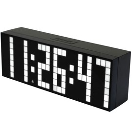 Redlution Digital Large Big Jumbo LED snooze wall desk Alarm clock with Thermometer Calendar timer indoor