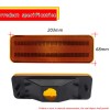 GTINTHEBOX Amber Lens Front Parking Signal Lights For 1980-1986 Ford