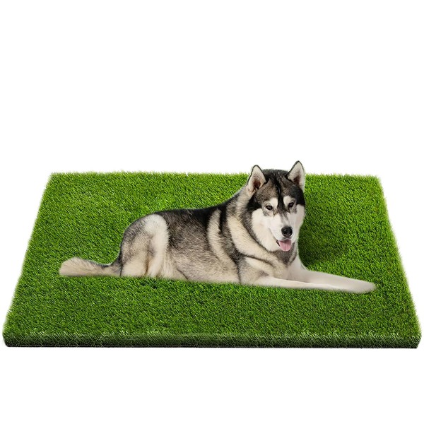 Artificial Grass, Professional Dog Grass Mat, Potty Training Rug and Replacement Artificial Grass Turf, Large Turf Outdoor Rug Patio Lawn Decoration, Easy to Clean with Drainage Holes