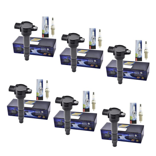 Set of 6 Herko Ignition Coils + 6 Platinum TT