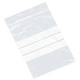 200 Large 6 x 9" / 150 x 225mm Clear Plastic Polythene Resealable Gripseal Bags With Write On Panels - Grip Press Seal Lock Packing Packaging Storage Pouches White Labelling Strips