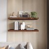 Kultilanda Floating Shelves 24 Inch Wall Shelf Solid Wood Mounted