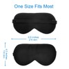 INF Sleep Mask Silk Lightweight Material Adjustable Blindfold for Travel