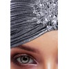 CROWN GUIDE 1920s Gatsby Headpiece Crystal Roaring 20s Costumes Accessories
