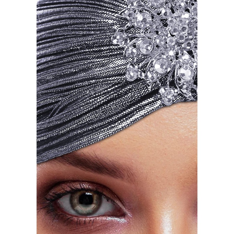 CROWN GUIDE 1920s Gatsby Headpiece Crystal Roaring 20s Costumes Accessories