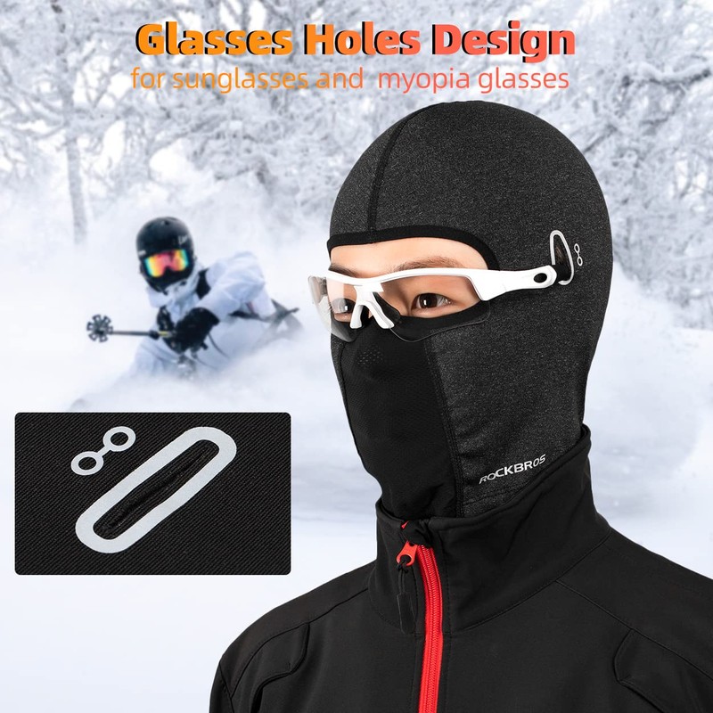 ROCKBROS Balaclava Ski Mask Men Helmet Liner for Cold Weather