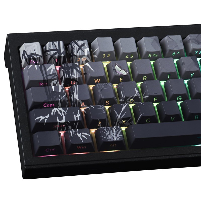 Tsungup PBT - Juego de teclas impresas lateralmente, 135 teclas