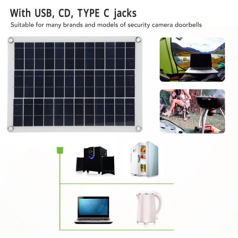 15W 12V Solar Charging Panel Professional Efficient Monocrystalline Silicon Solar