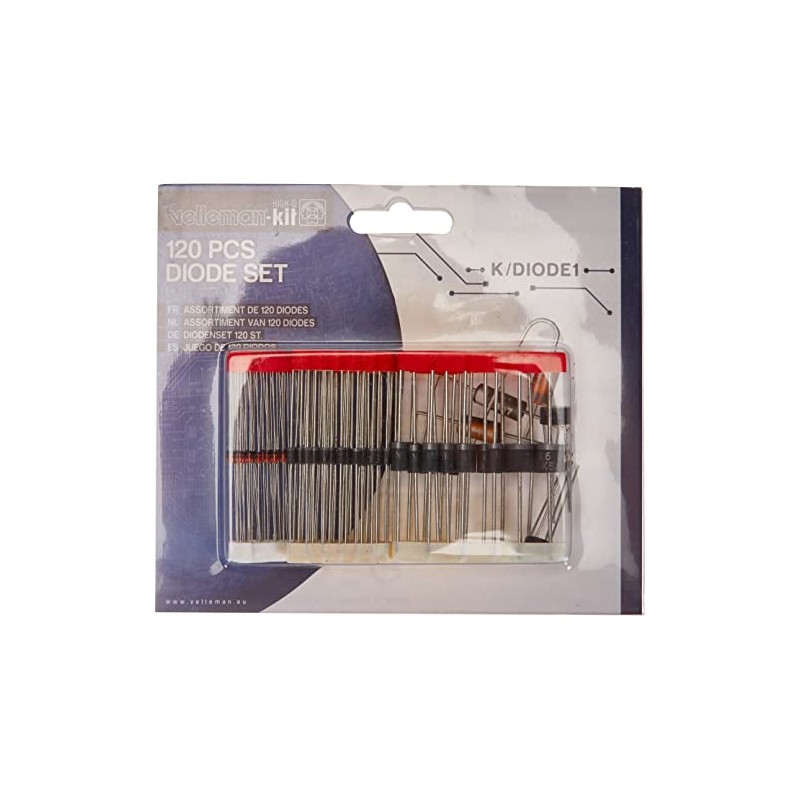 Velleman K/Diode1 Diode Assortment 120 Pieces 112000