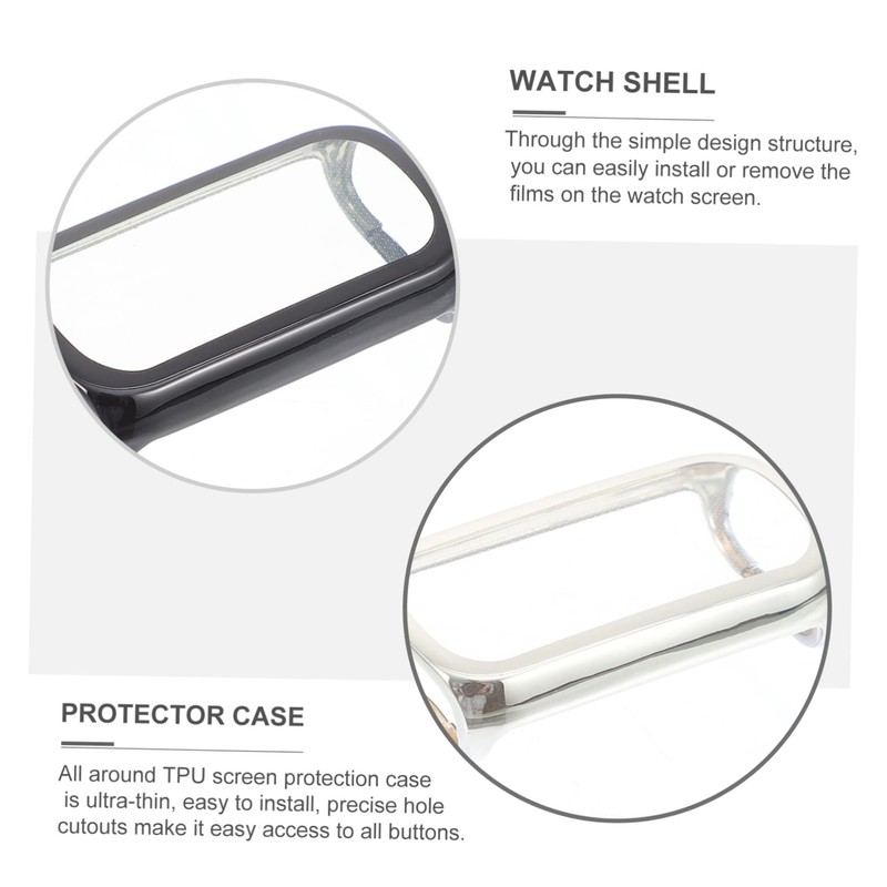 Mikinona TPU Smartwatch Protection Case for Watch Screen Shell Durable