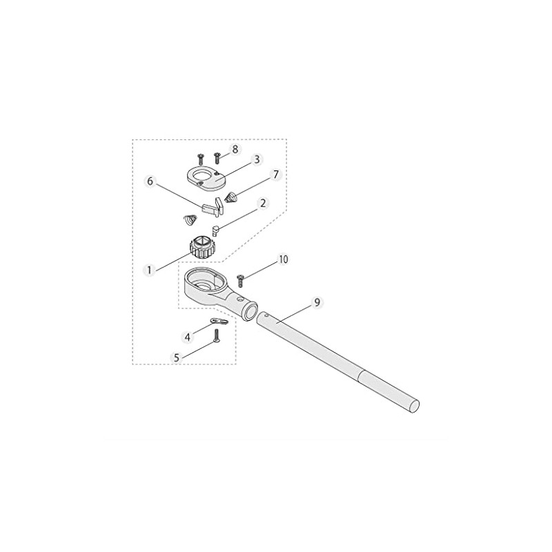 TONE Ratchet Handle Repair Kit RK-471BN Drive 0.75 inch (19.0