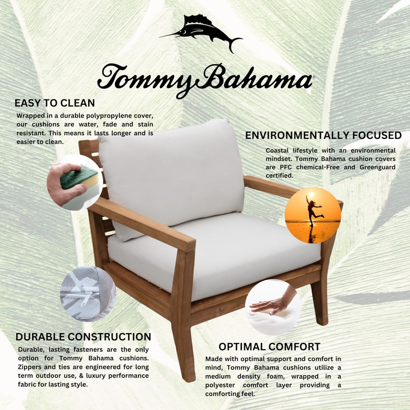 Tommy Bahama Deep Seating Lounge Cushion, 24" X 26" X