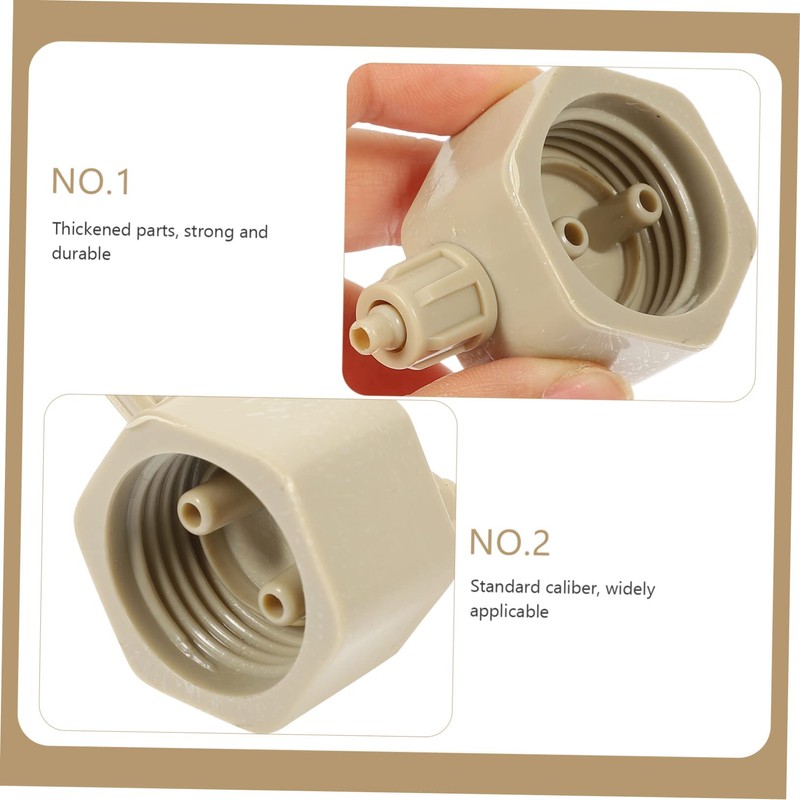 Mikinona Diy Aquarium Air Pump Co2 Generator Bottle Caps 2pcs
