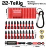 Geinxurn Screwdriver PH PZ Bit Set 22 Pieces, Pozidriv S2