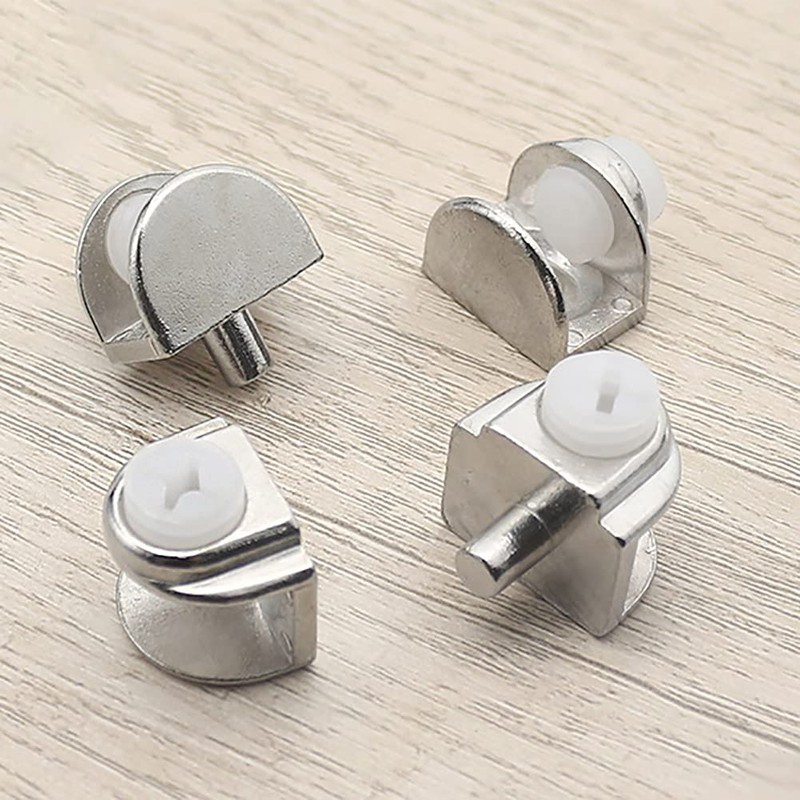 15 Pcs Glass Shelf Brackets Pegs Supports Glass Clamp Clip