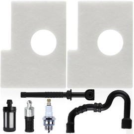 ZAMDOE MS170 MS180 Air Filter for STIHL MS 170 MS 180 017 018 MS170C MS180C Chainsaw Parts Replace 1130 124 0800 Air Filter Tune Up Kit, with Spark Plug Fuel Filter Oil Line Replacement