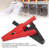 10pcs Electric Test Clip Brass Red Black 4mm/0.2in Hole 20mm/0.8in