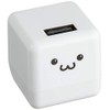 エレコム USB コンセント 充電器 9W USB-A×1 オーディオ機器用 キューブ型 ホワイトフェイス AVA-ACUBN003F1