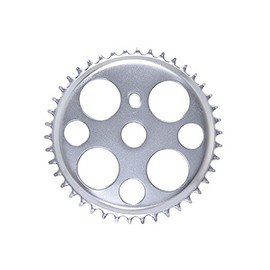 Alta Bicycle Lucky 7 Chainring (1/2 X 1/8) Sprocket, Multiple Sizes & Colors (Chrome, 36 Teeth)