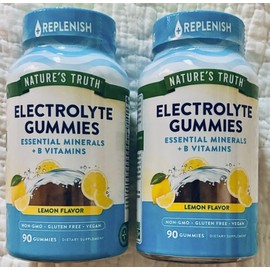 2X Electrolyte Gummies 90 Lemon Flavored Gummies Vegan Non GMO Gluten Free