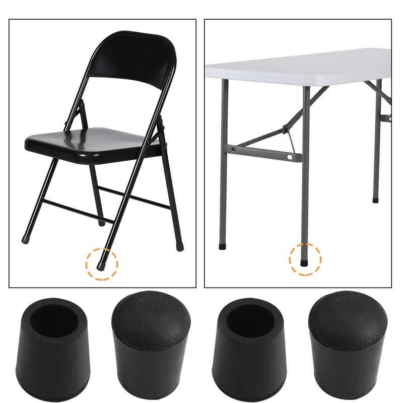 Piutouyar Round PVC Rubber Furniture Covers, 12mm / 1/2 Inches