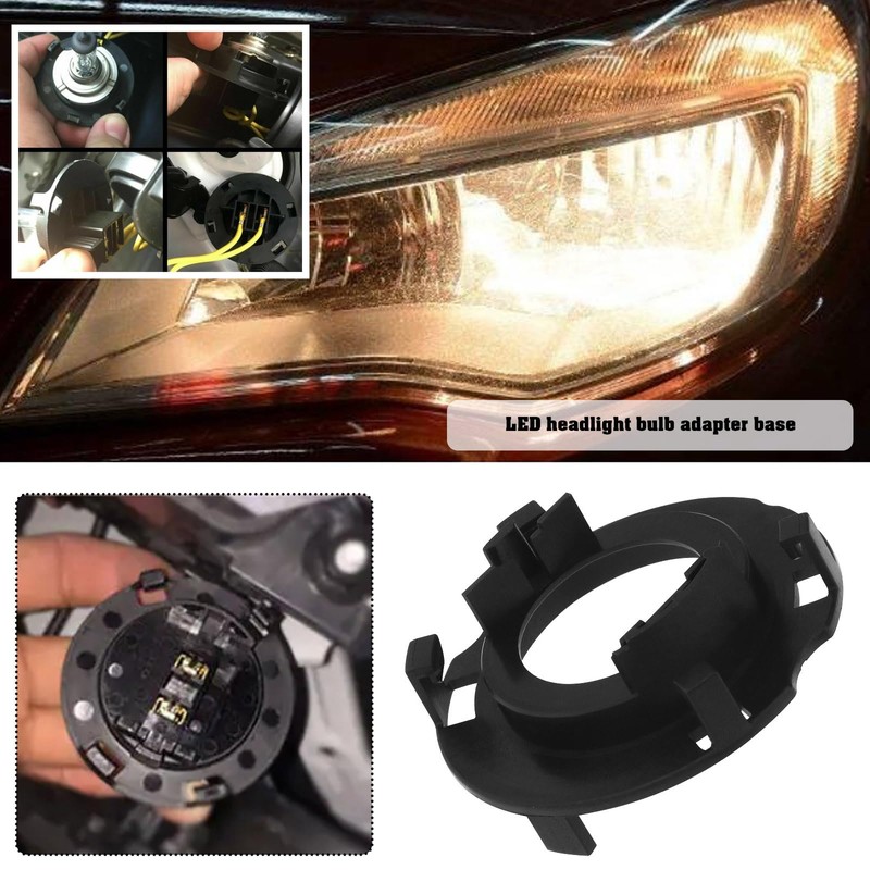 EMSea Pack of 4 Bulb Adapter Socket H7 Headlight Holder