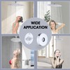 RAINREVIVE 3 Inch Shower Arm with Flange and Stabilizer Bracket,